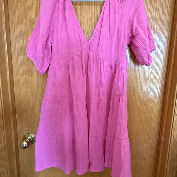 Pink Women's Cover Up Dress - aerie - Picture 2 of 4